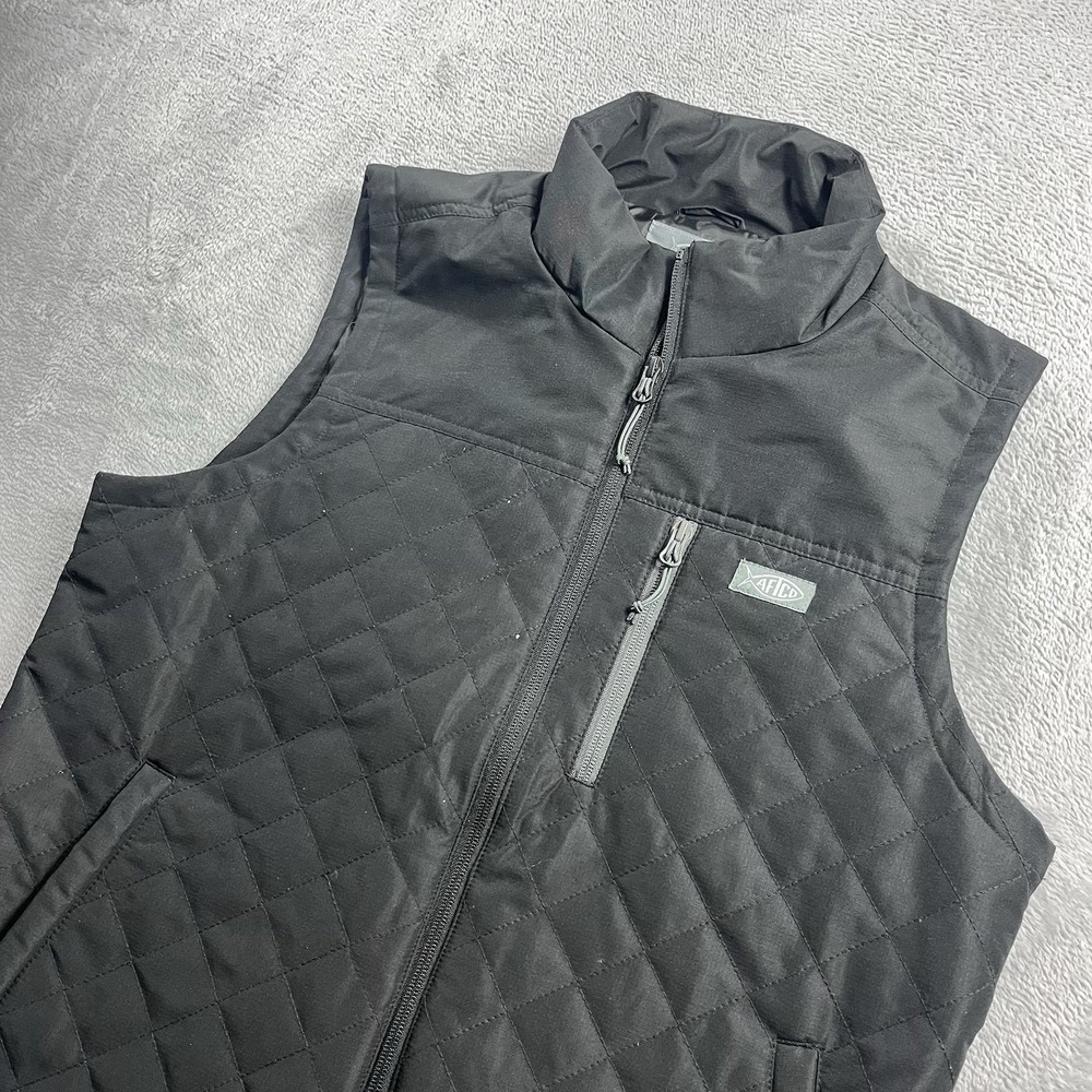 AFTCO Charcoal Quilted Puffer Vest